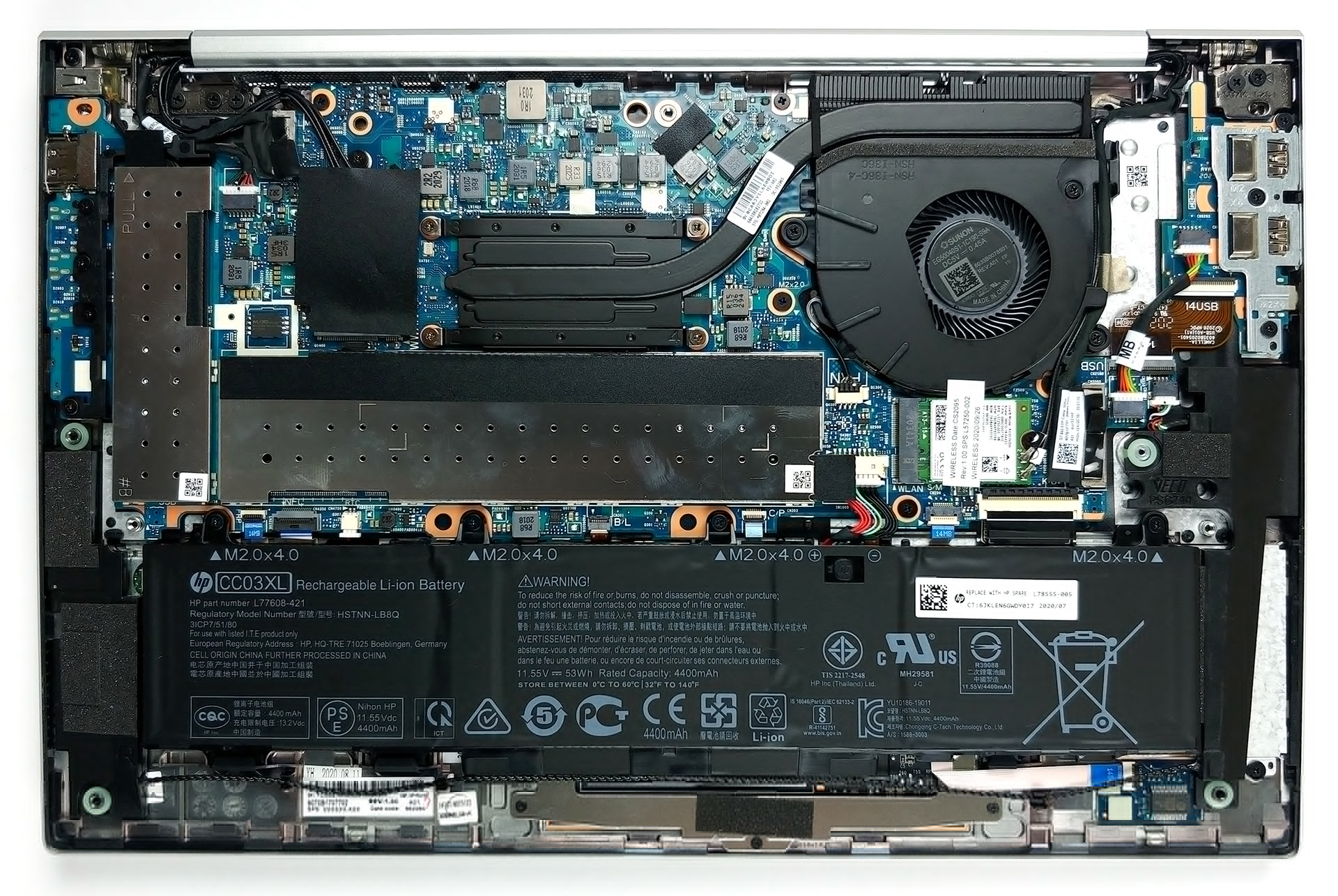 How to replace and fix HP EliteBook 840 G7, 840 G8, 845 G7, 845 G8, 745 G7, 745 G8, backlit US keyboard with palmrest (HP EliteBook 840 G7)